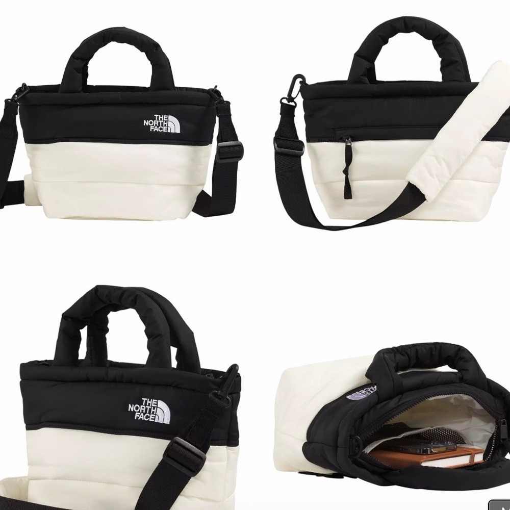 The North Face Black and Cream Men's Messenger Bag